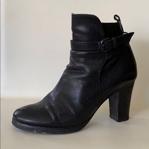 J crew Emmitt black leather boots, size 7.5